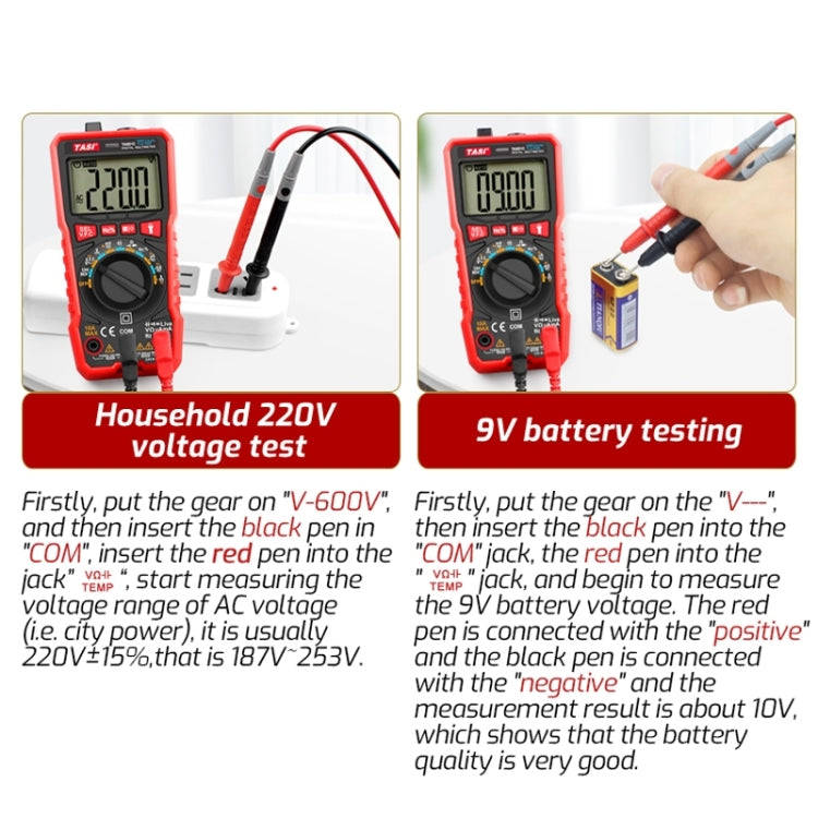 TASI TA801B Automated Manual Integral Digital Multimeter High Precision Digital Display Ammeter