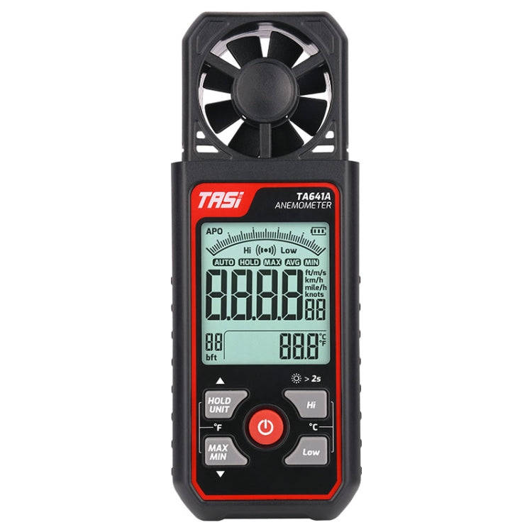 TASI TA641A High Precision Wind Speed Instrument Wind Volume Tester Handheld Wind Speed Meter