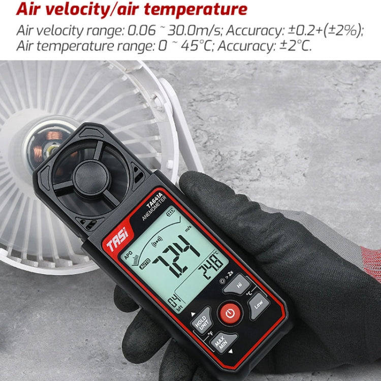 TASI TA641B High Precision Wind Speed Instrument Wind Volume Tester Handheld Wind Speed Meter