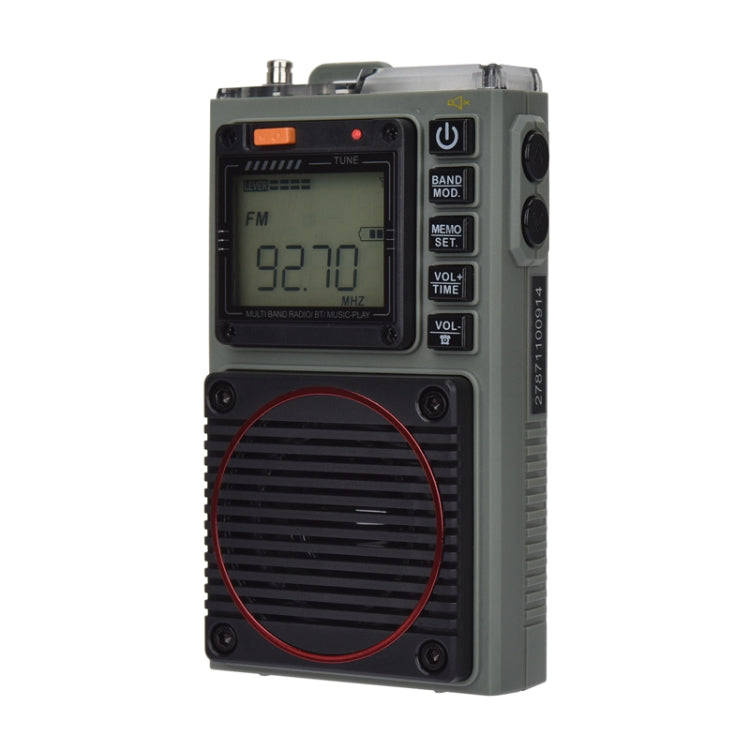 HanRongda HRD-787 High Performance Full Band Portable Bluetooth Card SOS Warning LED Lighting Rad...