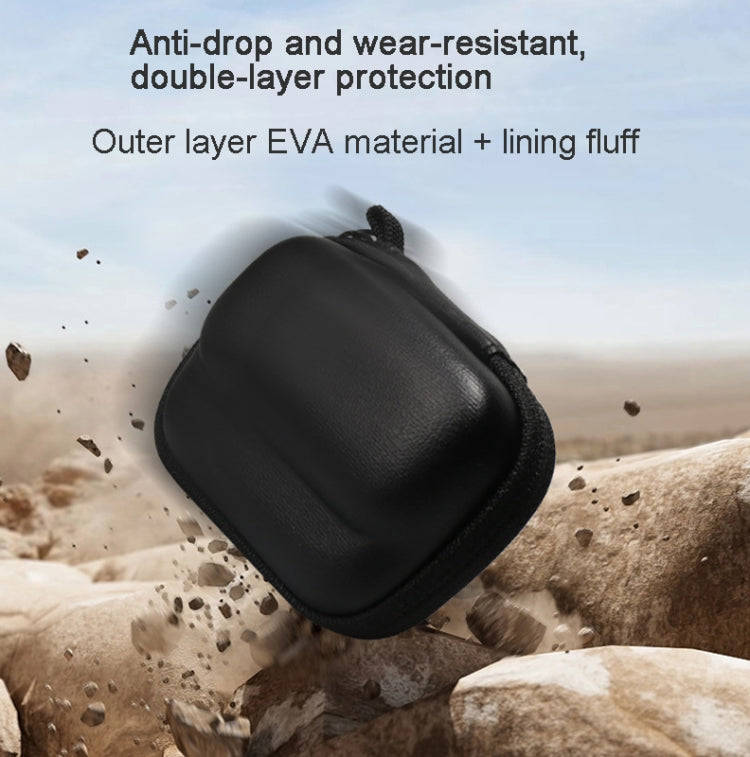 For Insta360 GO 3 Mini Body Bag Portable Storage Bag With Carabiner(Black)