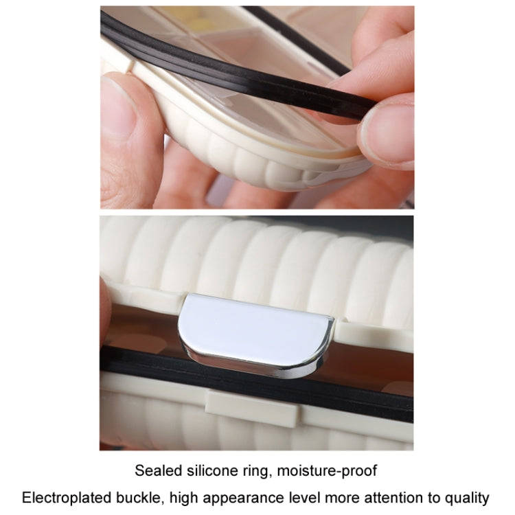 One Week Outdoor Travel Portable Medicine Dispensing Box Mini Airtight Box, Size: Large