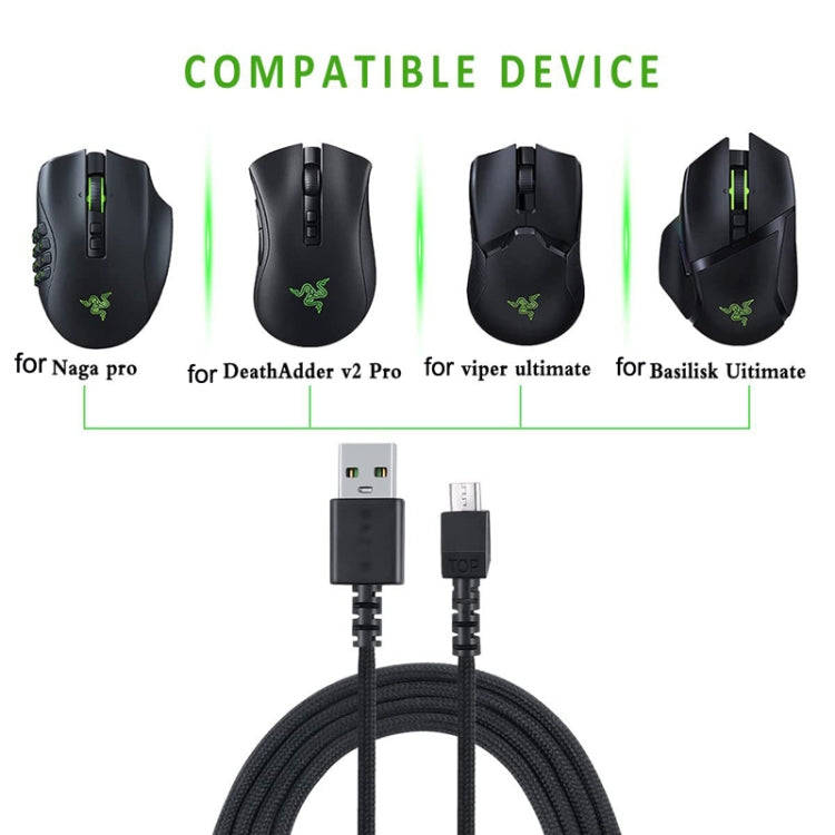 For Razer / Naga Viper Pro / Viper V2 Professional Wireless Mouse Charging Cable(Pink)
