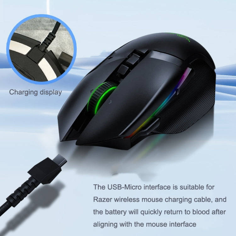 For Razer / Naga Viper Pro / Viper V2 Professional Wireless Mouse Charging Cable(Pink)