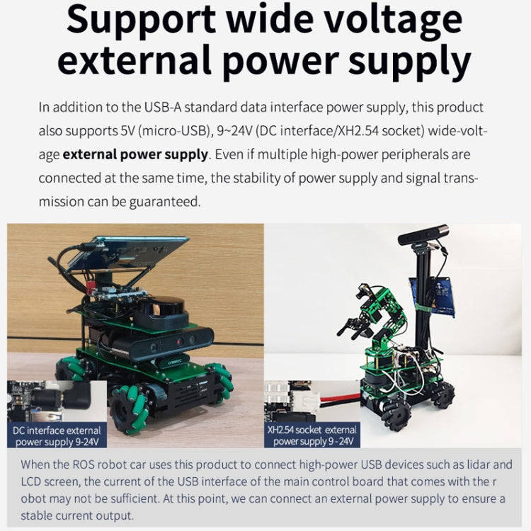 Yahboom USB3.0 HUB Expansion Board ROS Robot Expansion Dock(6000301226)