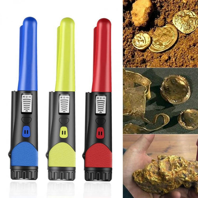 Handheld Metal Detector LCD Display Gold Treasure Hunter with Flashlight(Black)