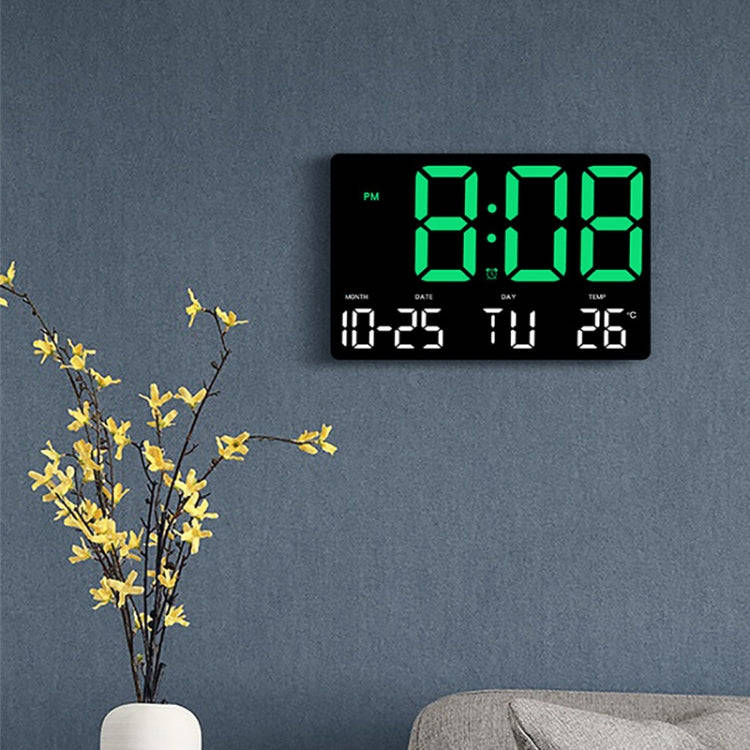 Large Display Led Digital Clock 5 Modes Brightness Adjustable Temperature Mute Electronic Clock(R...