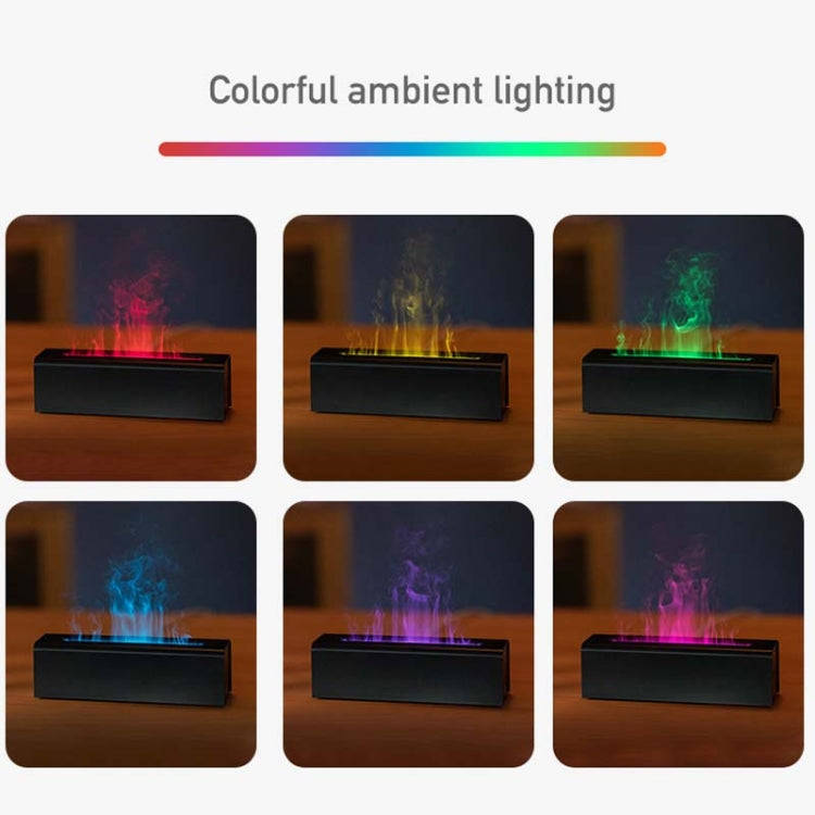 DQ711  Flame Aromatherapy Diffuser Quiet USB Air Humidifier(White)