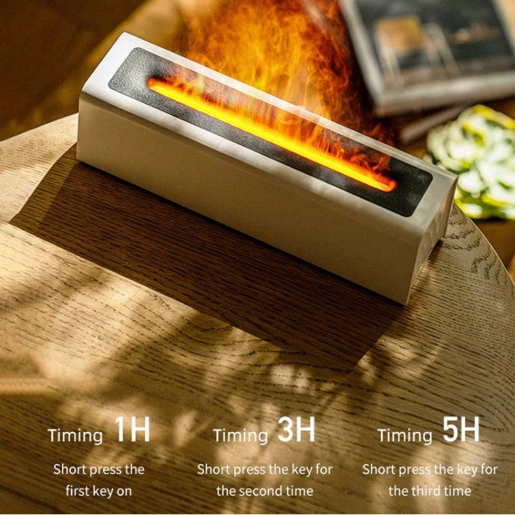 DQ711  Flame Aromatherapy Diffuser Quiet USB Air Humidifier(White)