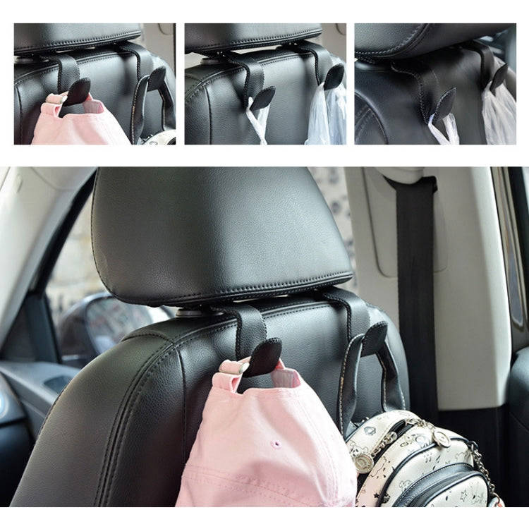 Car Hidden Multi-function Seat Back Seat Small Hook(Black)