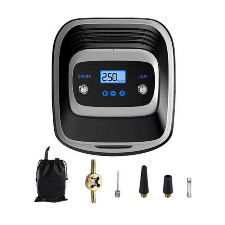 12V Metal Cylinder Smart Digital Display Portable Mini Tire Pump, Specification: No. 30 Automatic...