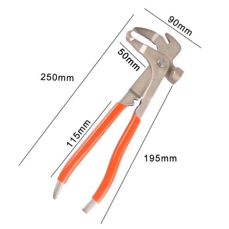 Tire Balance Weight Removal Pliers Multifunctional Hammer(Red)