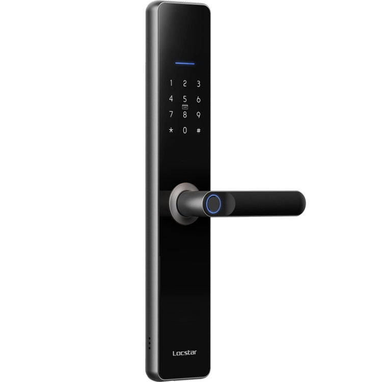Wifi Fingerprint Lock Home Security Door Password Lock Supports APP Remote Unlocking(Space Gray)
