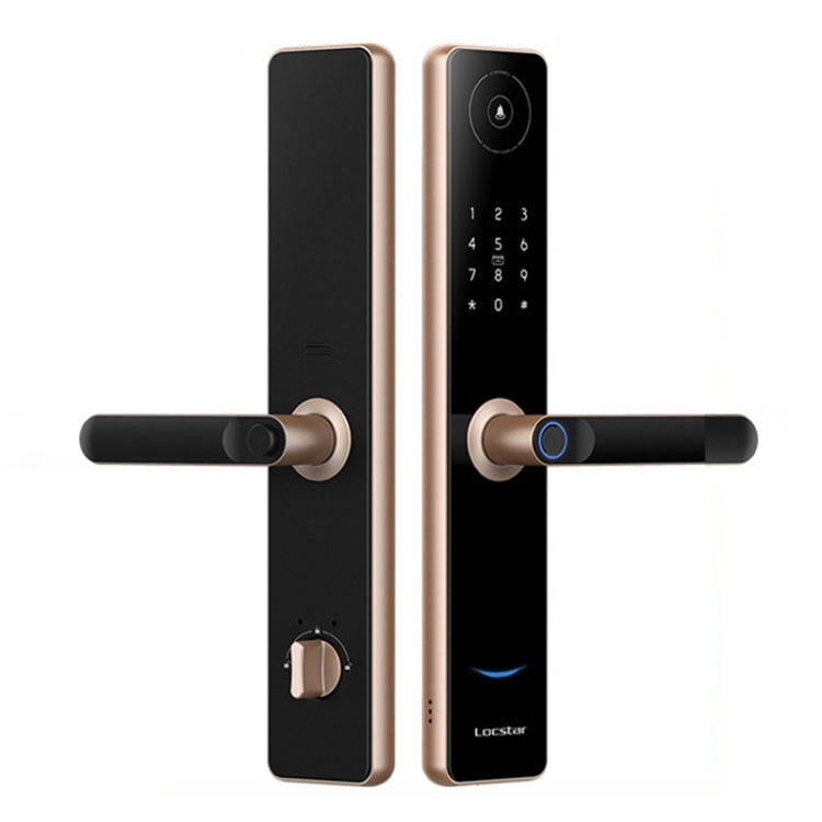 A60 Smart Fingerprint Password Door Lock With Doorbell, Spec: Tuya APP Version Gold