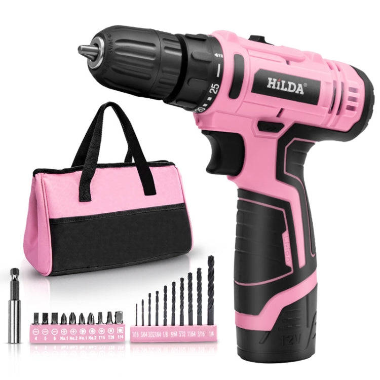 HILDA 12V Cordless Impact Drill Electrical Screwdriver, Plug: EU Plug