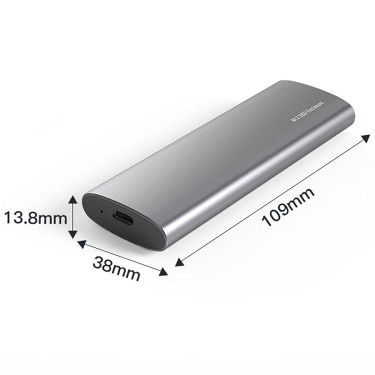 Blueendless 2809 General Dual Protocol Wiring C-A M.2 Mobile Hard Disk Case SSD External Solid Ha...