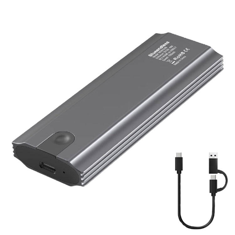 Blueendless 2810 General Dual Protocol Wiring 2-in-1 M.2 Mobile Hard Disk Case SSD External Solid...