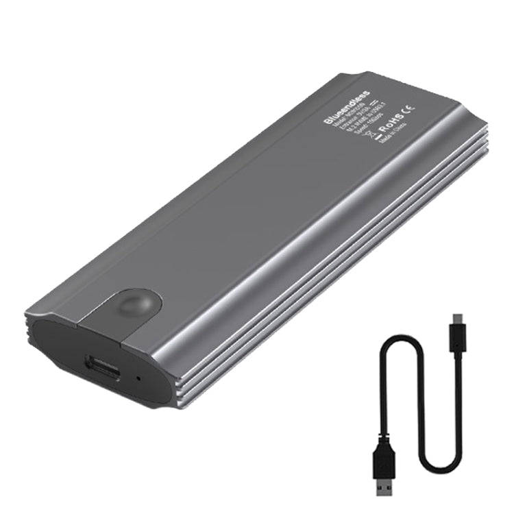 Blueendless 2810 Single SATA Protocol Wiring C-A M.2 Mobile Hard Disk Case SSD External Solid Har...