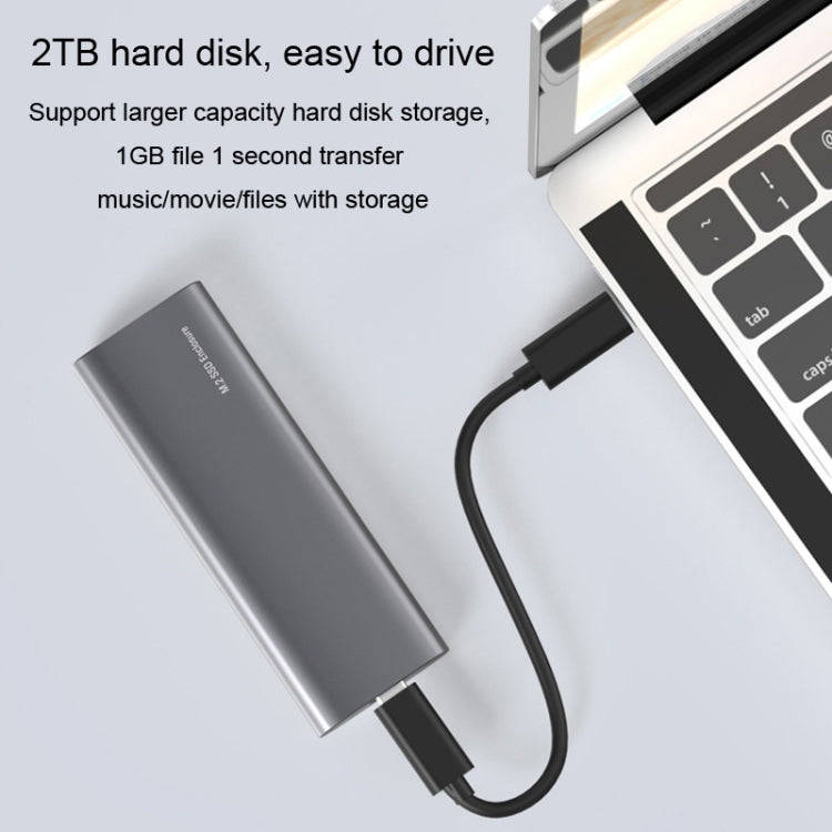 Blueendless 2810 General Dual Protocol Wiring 2-in-1 M.2 Mobile Hard Disk Case SSD External Solid...