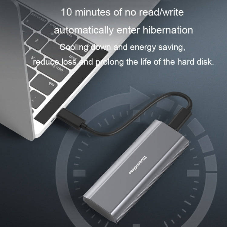 Blueendless 2810 General Dual Protocol Wiring 2-in-1 M.2 Mobile Hard Disk Case SSD External Solid...
