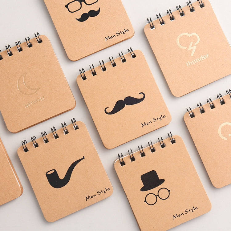 5pcs Small Portable Notebook Mini Pocket Coil Notes, Model: Pipe