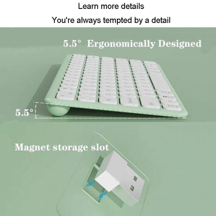 B087 2.4G Portable 78 Keys Dual Mode Wireless Bluetooth Keyboard And Mouse, Style: Keyboard Mouse...