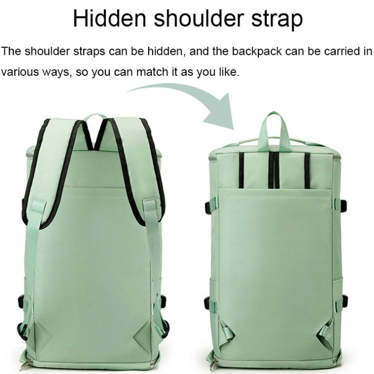Large Capacity Waterproof Sports Training Handheld Gym Bag with Shoe Compartment(Fog Blue)
