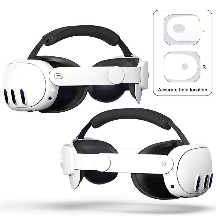 For Quest 3 VR Adjustable Elite Headset Head Strap(Black)