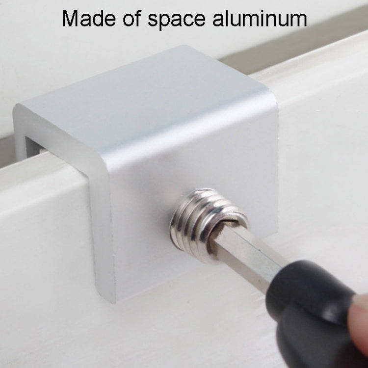 Child Safety Protection Screen Window Limiter Sliding Door Latch With Key, Model: Wider Model+L S...