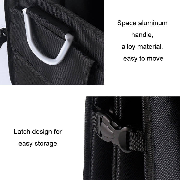 Car Trunk Storage Box Oxford Cloth Folding Organizer With Reflective Strips, Color: Small Black
