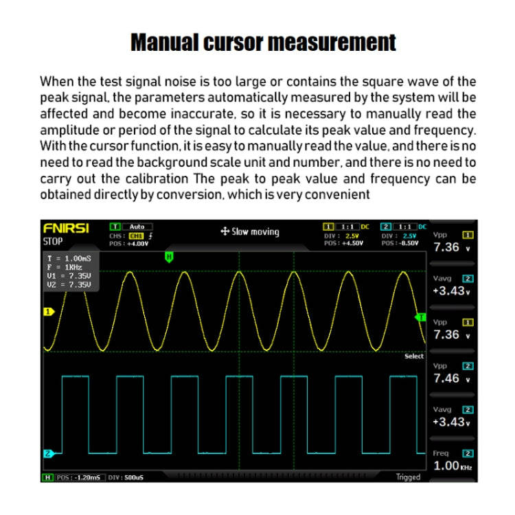 FNIRSI 2 In 1 Dual-Channel 100M Bandwidth Digital Oscilloscope 1GS Sampling Signal Generator, EU ...