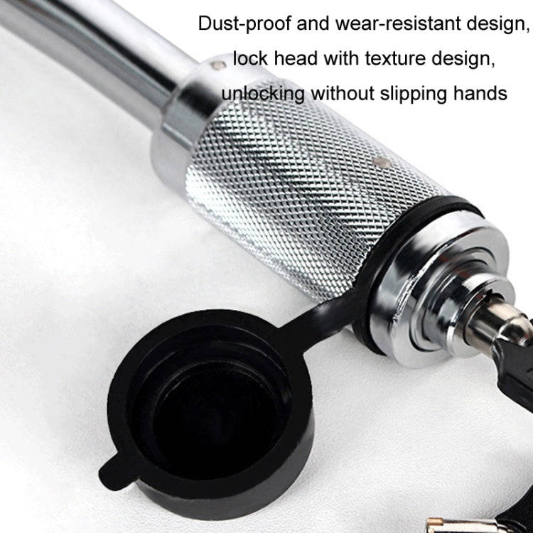 Car Latch Lock Trailer Tow Hook Anti-theft Padlock(Bending Silver)