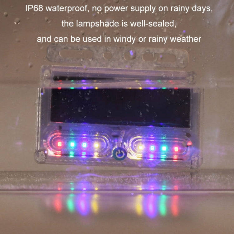 Car Solar Warning Light Anti-rear Collision LED Tail Light(Strong Magnetic)