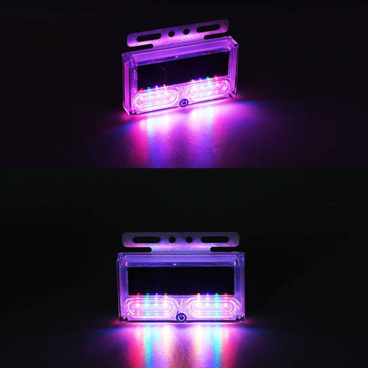 Car Solar Warning Light Anti-rear Collision LED Tail Light(Double-sided Glue)