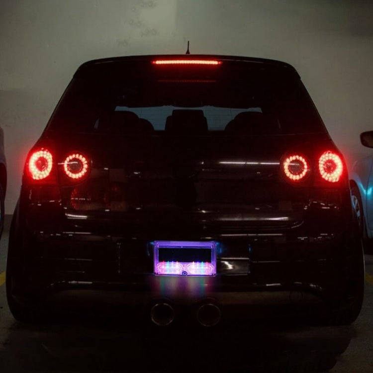 Car Solar Warning Light Anti-rear Collision LED Tail Light(Double-sided Glue)