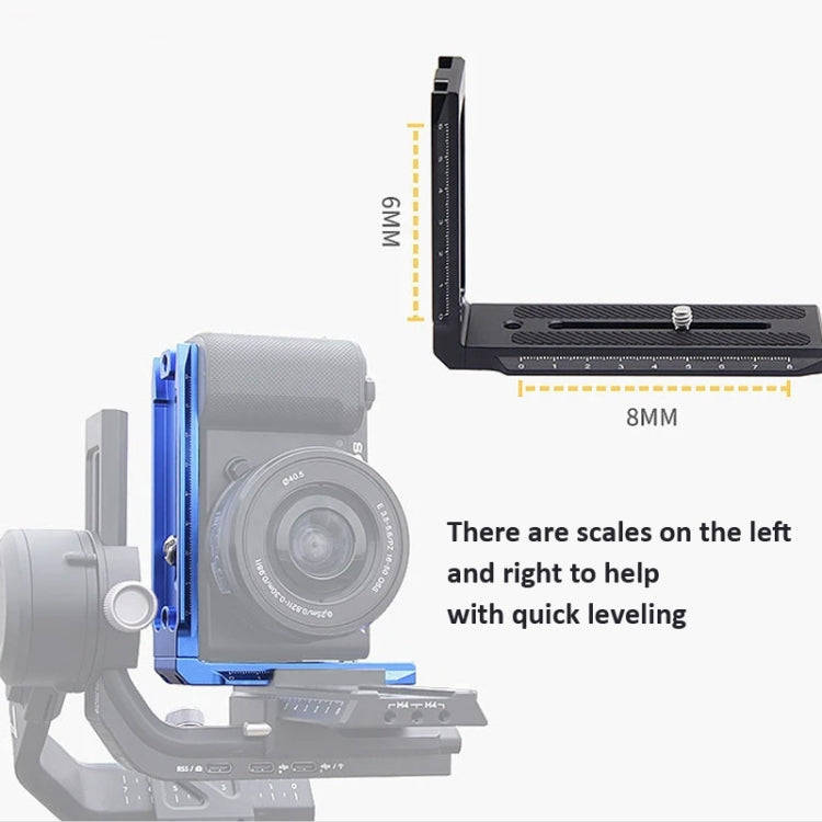 Universal Camera L Shape Bracket Quick Release Plate for Camera RSC2 / RS3 Stabilizers, Spec: L-4...