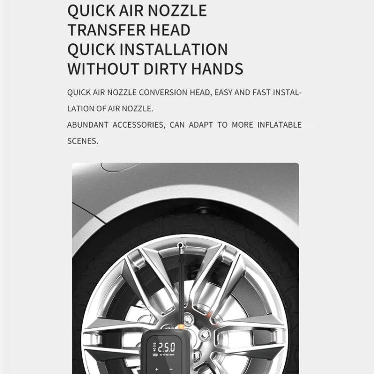 Multifunctional Portable Car Electric Wireless Tire Inflator Pump(Mechanical Button)