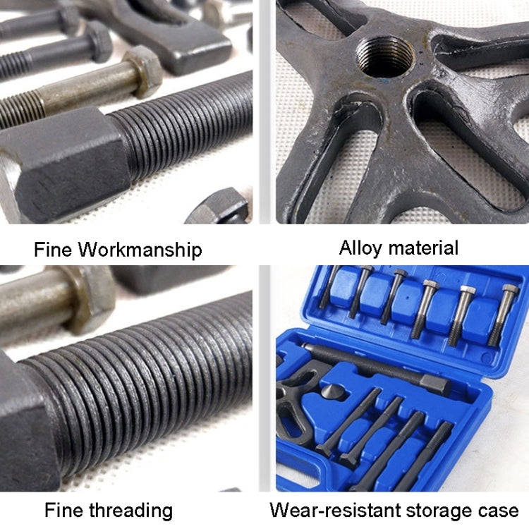 13pcs /Set 3 Claw Pama Steering Wheel Disassembly Device Auto Repair Tool(A Red Plastic Box)