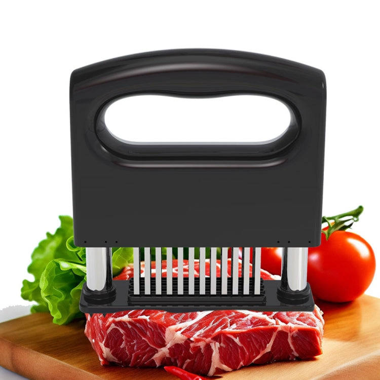 48-pin Meat Loosener with Handle Stainless Steel Meat Tenderizer Steak Needle Kitchen Tools(Black)