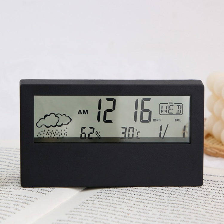 LCD Electronic Desk Clock Digital Display Multifunctional Temperature And Humidity Meter Alarm Cl...