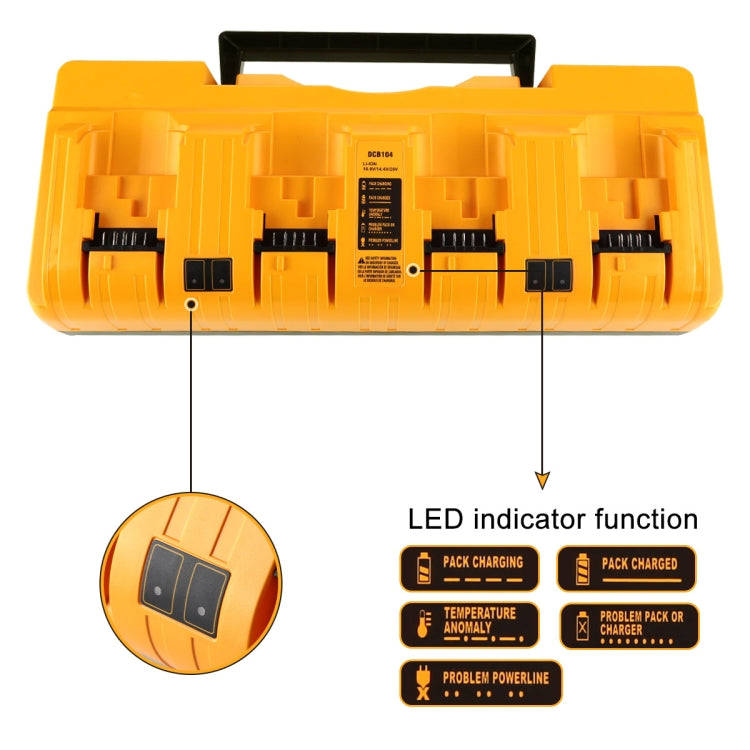 DCB104 Portable Fast Charger 12V-20V Electric Tool Lithium Battery Charger, For Dewalt DCB127 / D...