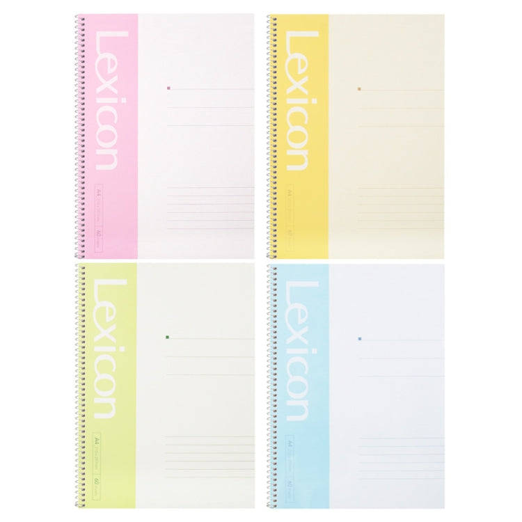 Deli 7688 A4 60-pages Spiral Bound Notebook Live Page Office Business Notepad(Random Color Delivery)