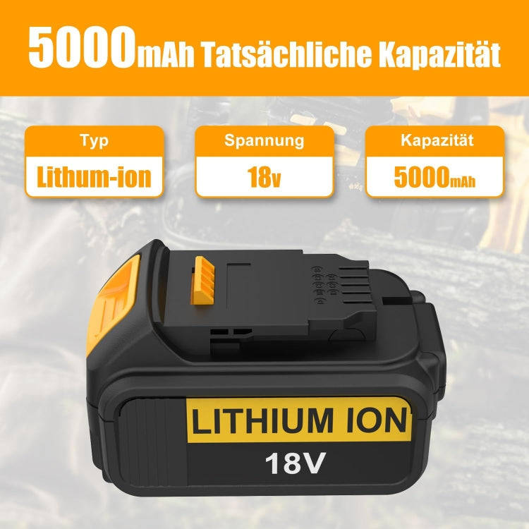 3000mAh For Dewalt DCB180 / DCB181 / DCB200 18V Electrical Tools Spare Battery