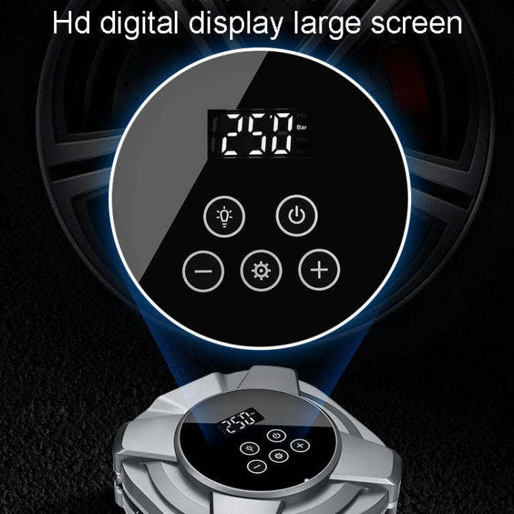 30 Cylinders Car Intelligent Digital Display Inflator Pump Portable Car Tire Pneumatic Engine(Black)