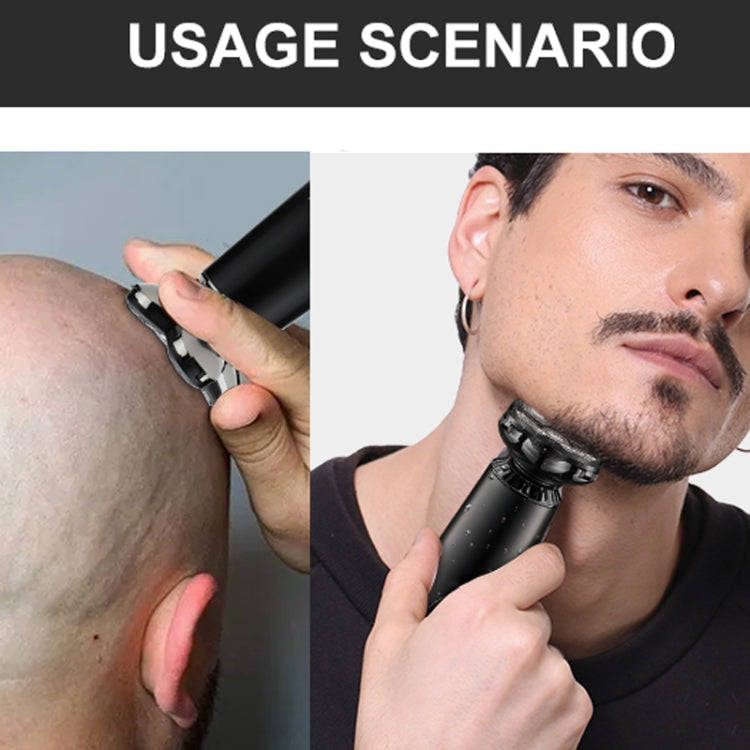 Men Multifunctional Electrical Shaver Rechargeable 5-Blade Shaving Razor(Black)