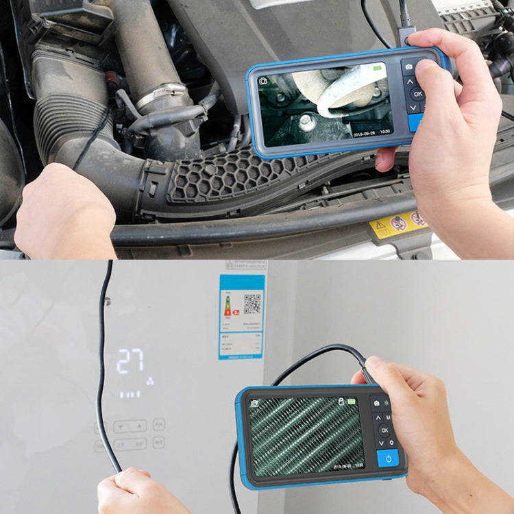 TESLONG MS450 8mm Dual Lens HD 4.5 Inch Large Screen Borescope Auto Repair Tool, 5M