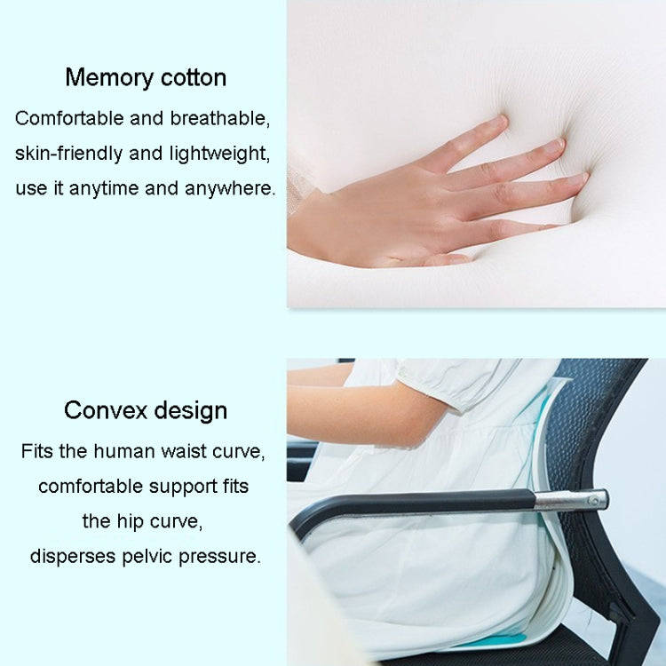 Lumbar Protector Cushion Children Office Sedentary Seat Posture Correction Chair(Emerald)
