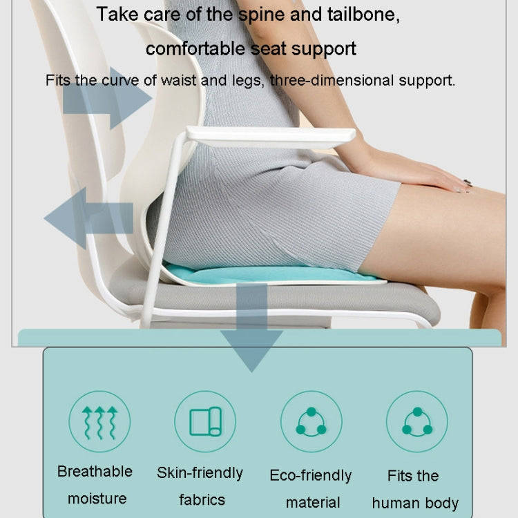 Lumbar Protector Cushion Children Office Sedentary Seat Posture Correction Chair(Emerald)