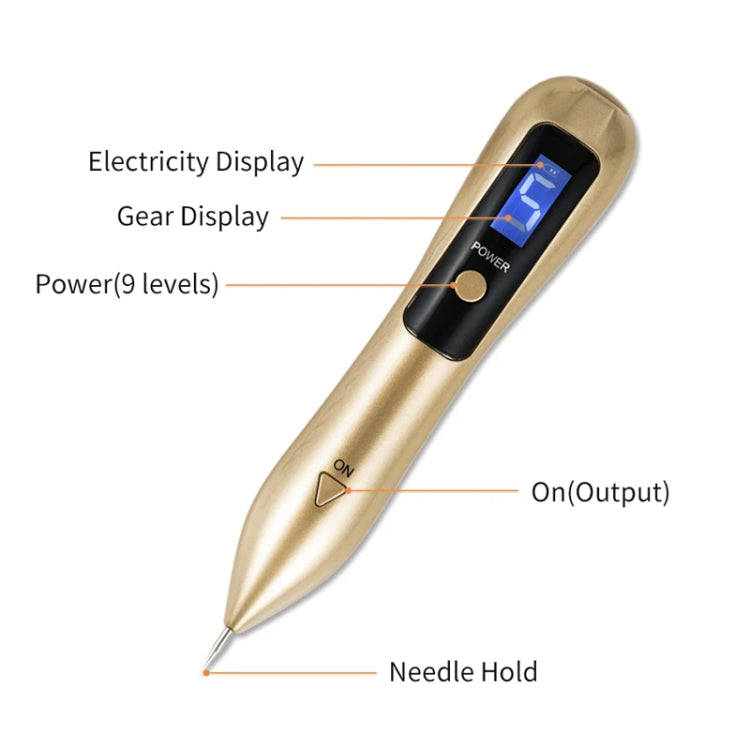 9 Gears Mole Spotting Pen LCD Home Laser Mole Spot Sweeping Beauty Instrument Without Shoot Light...