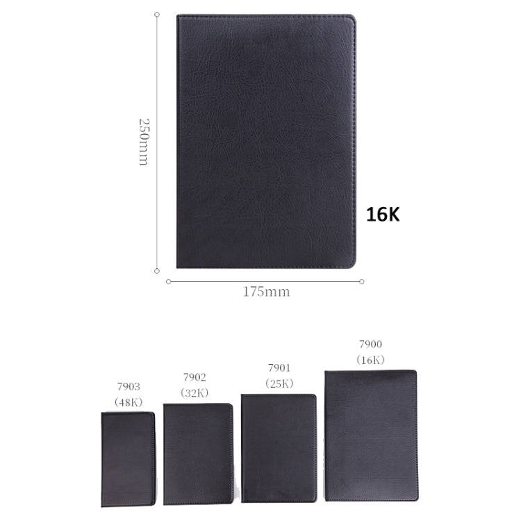 Deli 25K 80 Pages Business Office Notebook Leather Student Stationery Notes